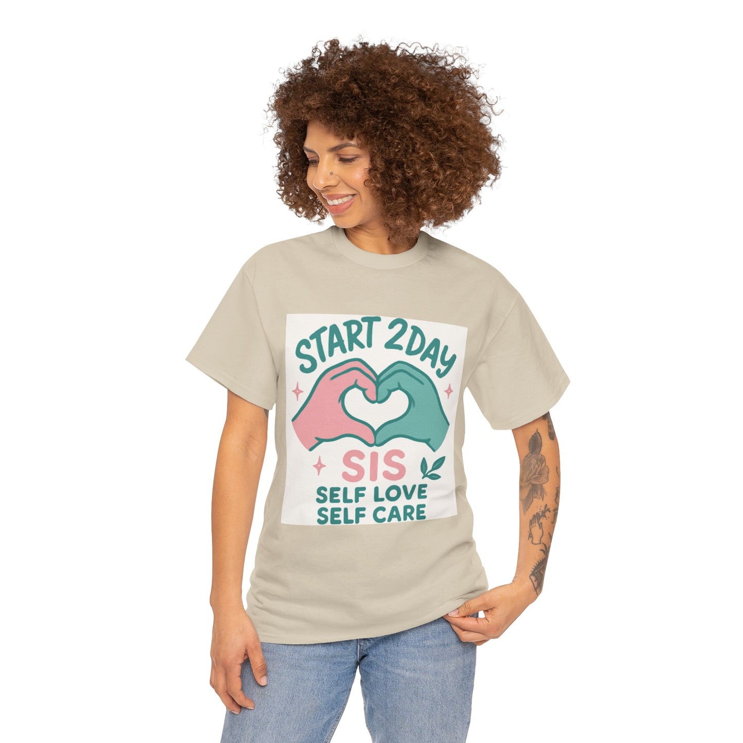 Self Love Motivational Tee, Unisex Cotton T-Shirt for Self-Care, Gifts for Friends, Positive Vibes, Everyday Wear, Inspirational Shirt