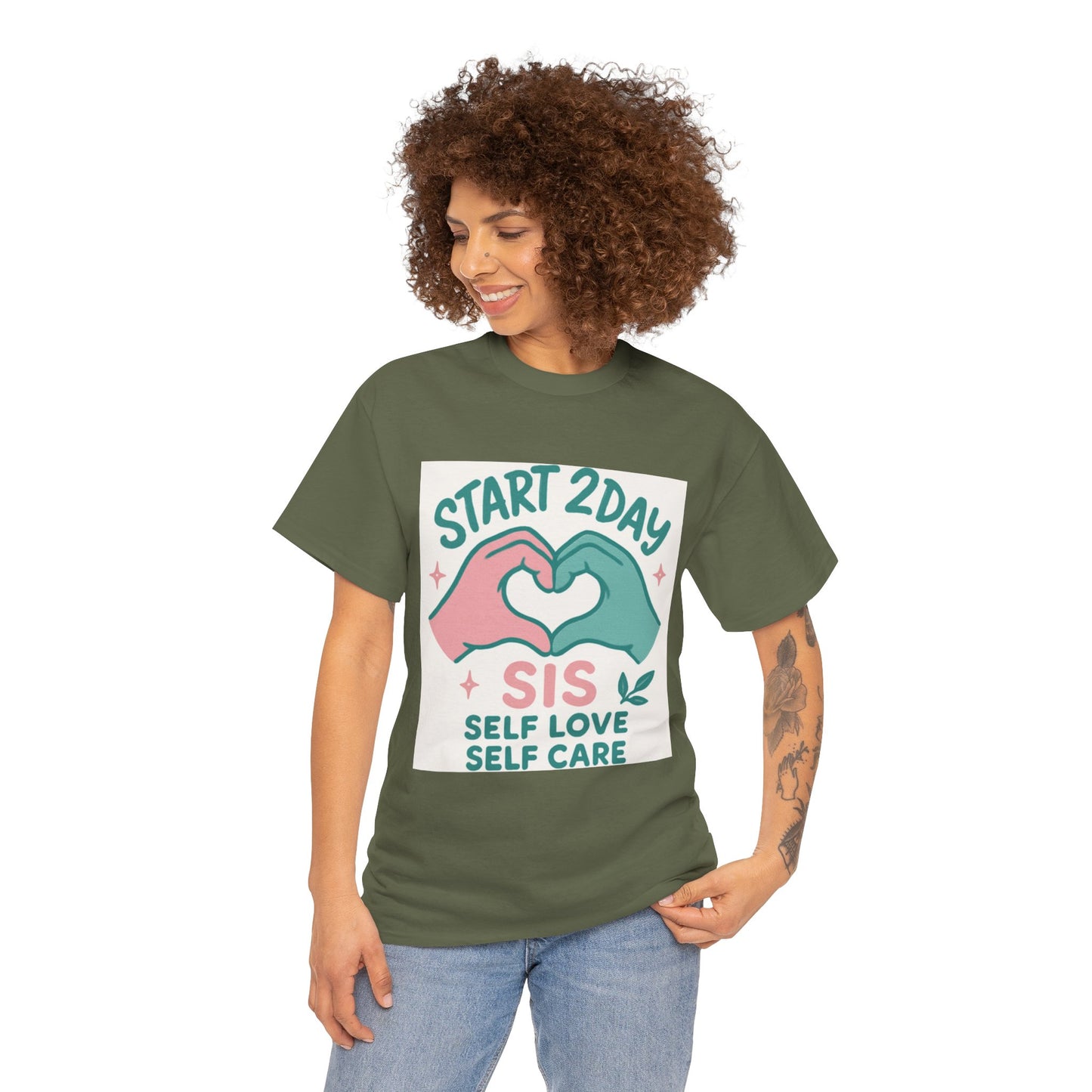 Self Love Motivational Tee, Unisex Cotton T-Shirt for Self-Care, Gifts for Friends, Positive Vibes, Everyday Wear, Inspirational Shirt