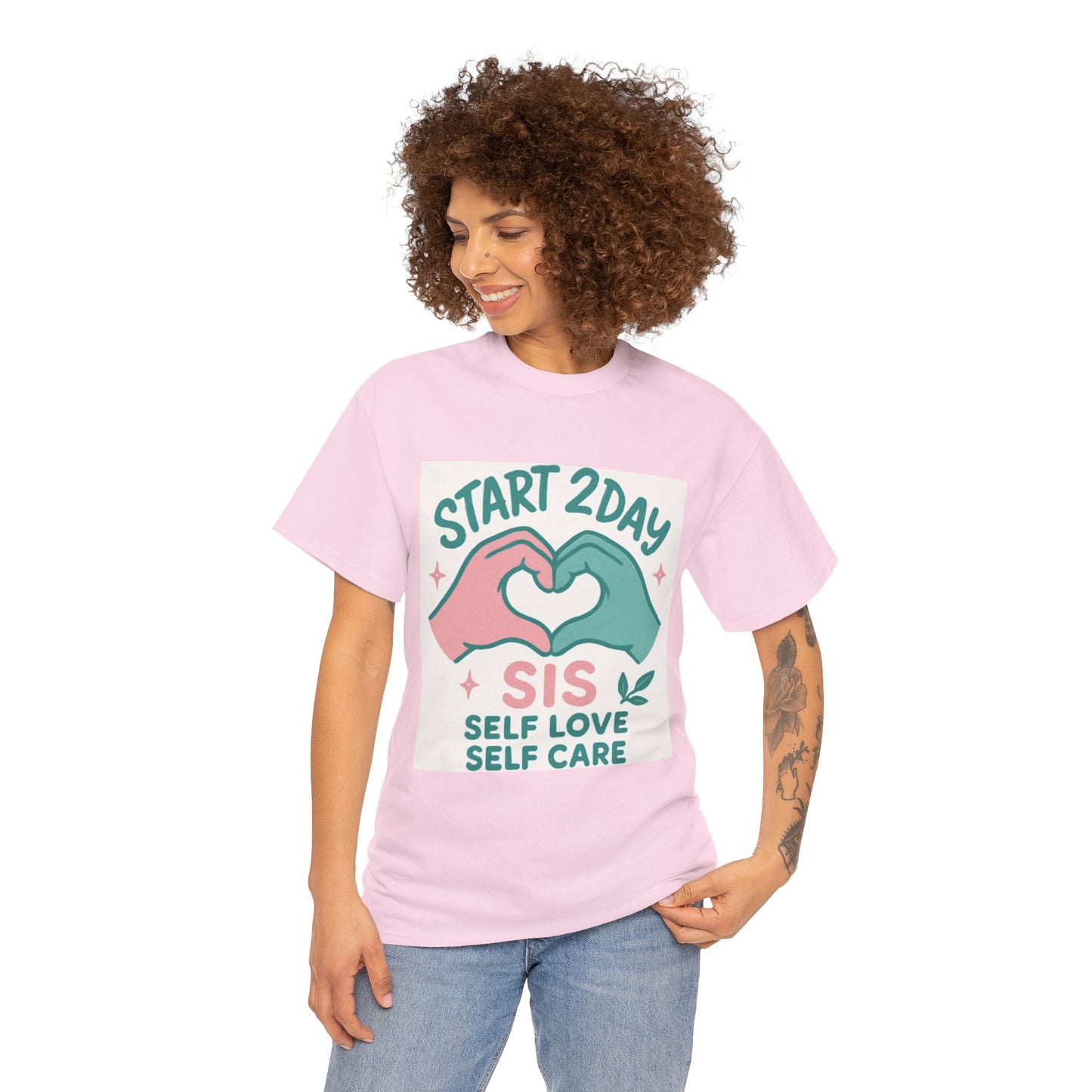 Self Love Motivational Tee, Unisex Cotton T-Shirt for Self-Care, Gifts for Friends, Positive Vibes, Everyday Wear, Inspirational Shirt